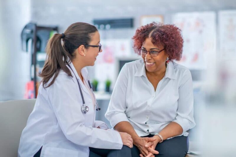 Doctor and patient in treatment