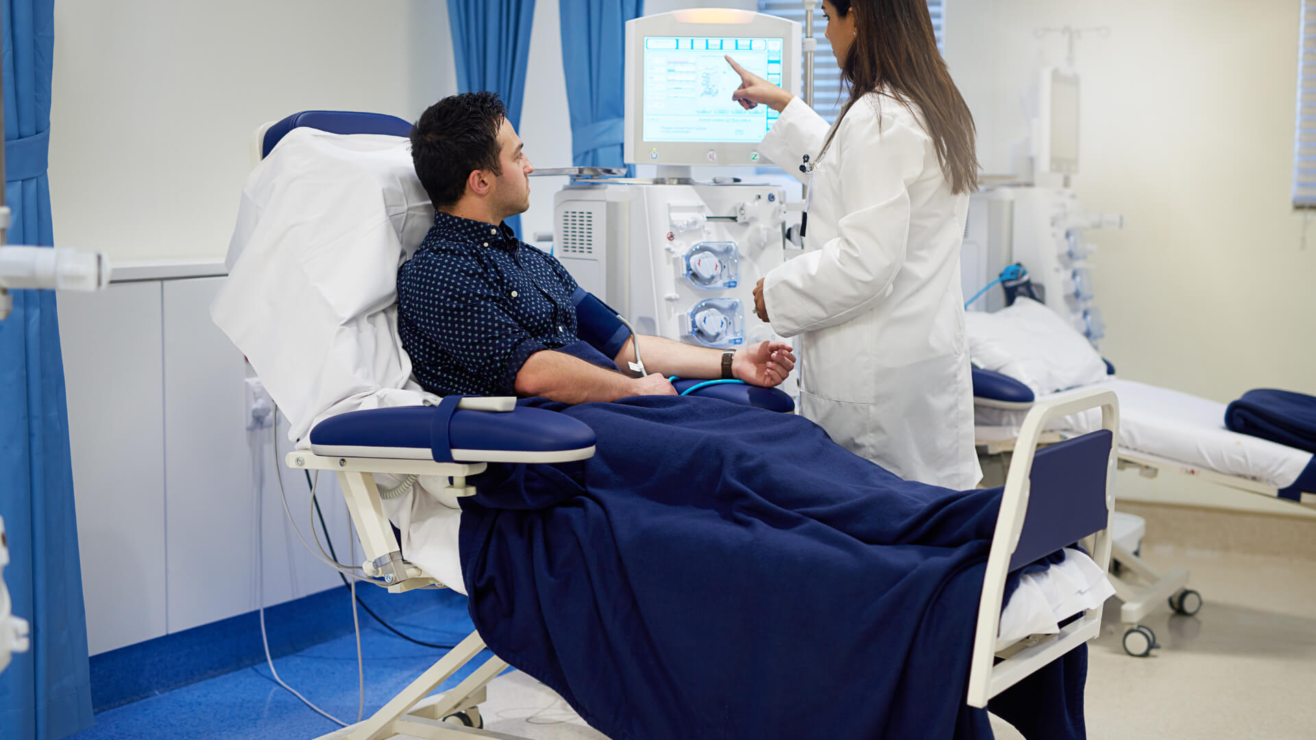 Patient in Bed Image